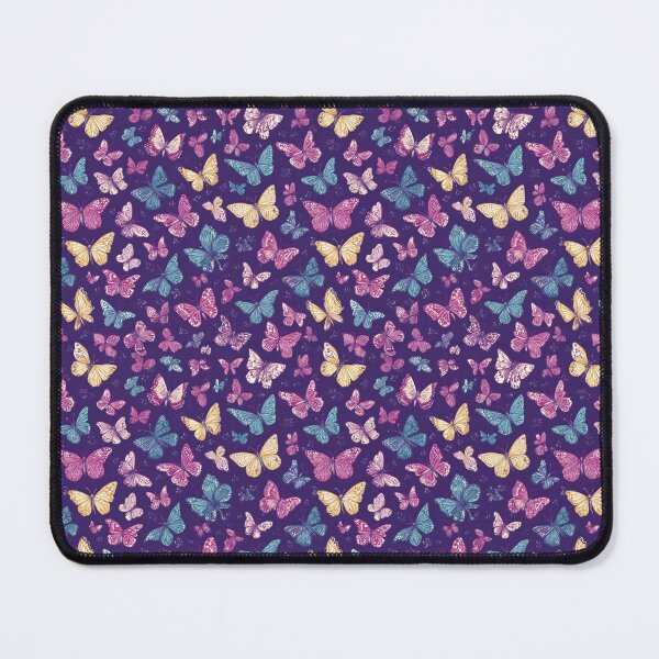 Item preview, Elegant Butterfly Swarm Purple Pattern Art designed and sold by NicolasGlowArt.