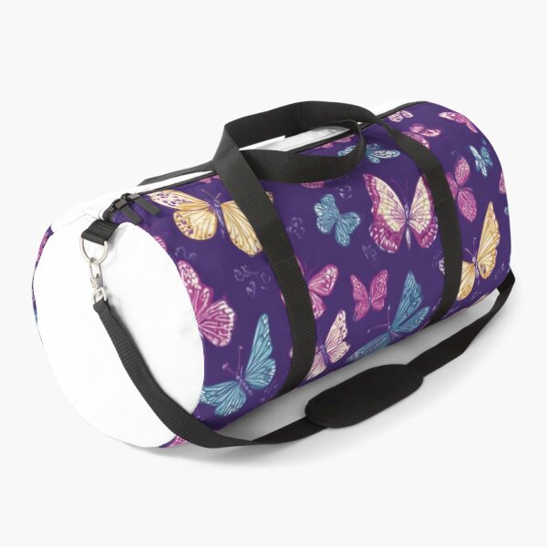 Item preview, Elegant Butterfly Swarm Purple Pattern Art designed and sold by NicolasGlowArt.