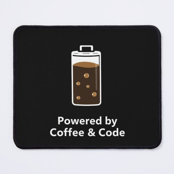 Item preview, Powered by Coffee and Code Minimalist Tech Art designed and sold by artlife4.