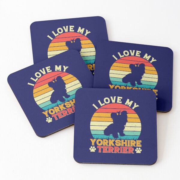 Artikelvorschau, I Love My Yorkshiere Terrier Dog Mom Soft Girl Design T-shirt entworfen und verkauft von MalwasBasket.