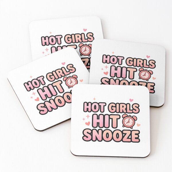 Item preview, Hot Girls Hit Snooze Funny Sticker | Cute Sleepy Girl Meme designed and sold by CutePlix.