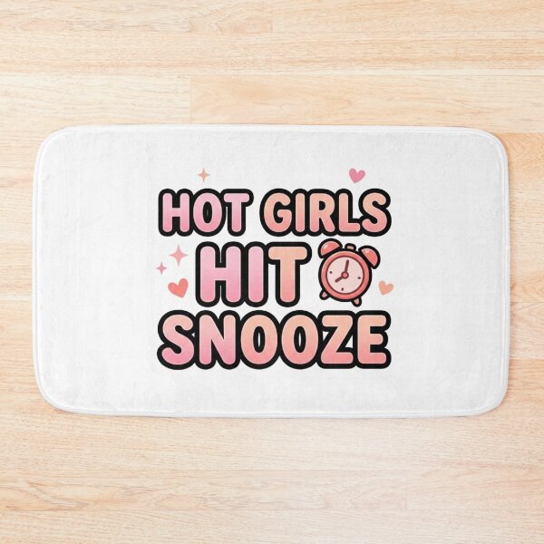 Item preview, Hot Girls Hit Snooze Funny Sticker | Cute Sleepy Girl Meme designed and sold by CutePlix.