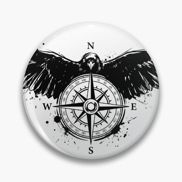 Item preview, flying raven with wings spread wide. designed and sold by StickerooCoo.