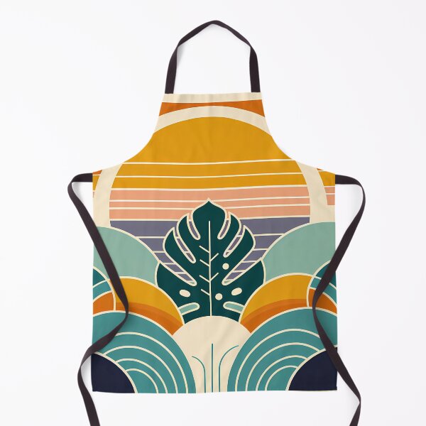 Item preview, Geometric Monstera Sunset designed and sold by InkSmithery.