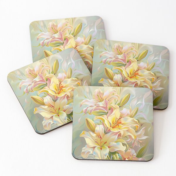 Item preview, Lilies Flowers Artwork designed and sold by MargaretWiktor.