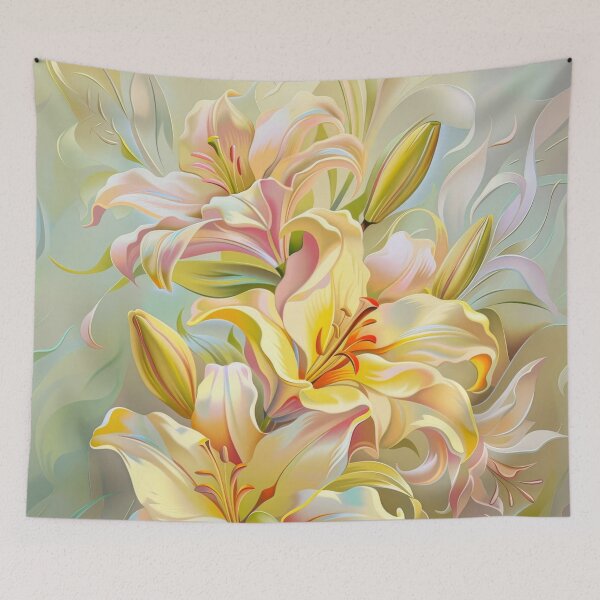 Item preview, Lilies Flowers Artwork designed and sold by MargaretWiktor.