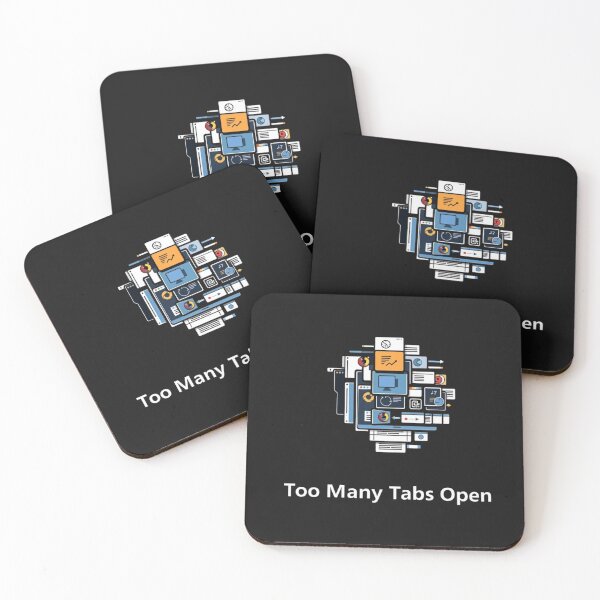 Item preview, Too Many Tabs Open Minimalist Mental Focus Art designed and sold by artlife4.