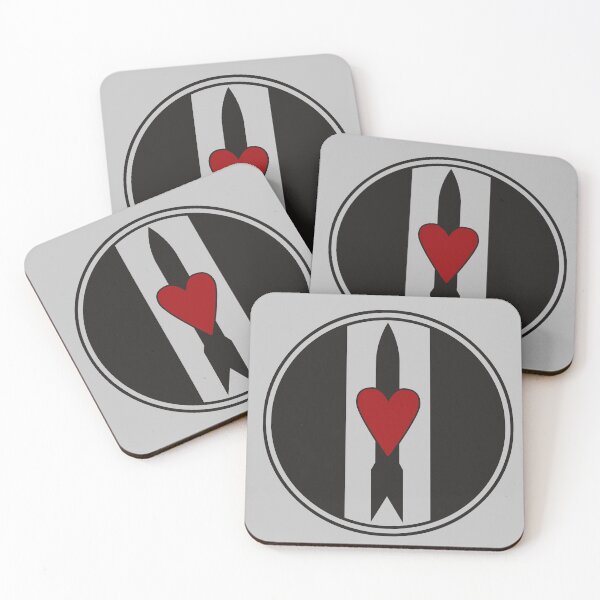 Item preview, Black Rockets And Red Heart • Post Punk Rock Love & Pop Art designed and sold by wmxdesign.