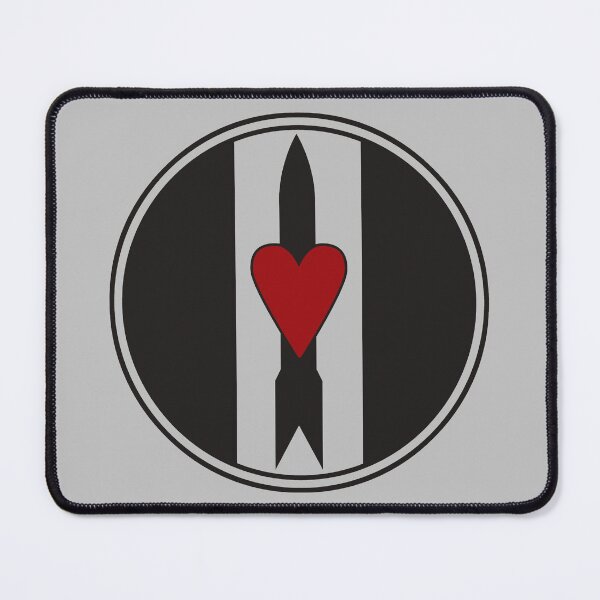 Item preview, Black Rockets And Red Heart • Post Punk Rock Love & Pop Art designed and sold by wmxdesign.