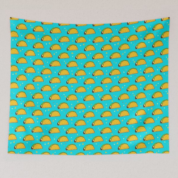 Item preview, Yummy Taco Pattern on Blue designed and sold by ArtVixen.