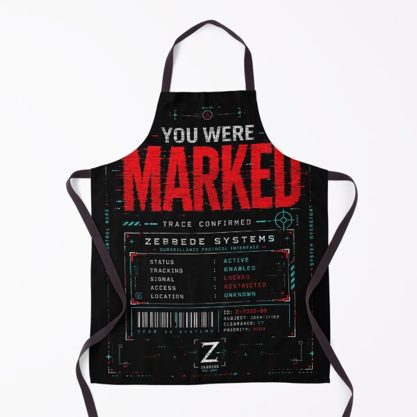 Item preview, Cyberpunk Shirt – Glitch Graphic Tee, Futuristic Techwear, Dystopian Streetwear “You Were Marked” designed and sold by ZEBBEDE - Minimal Streetwear .