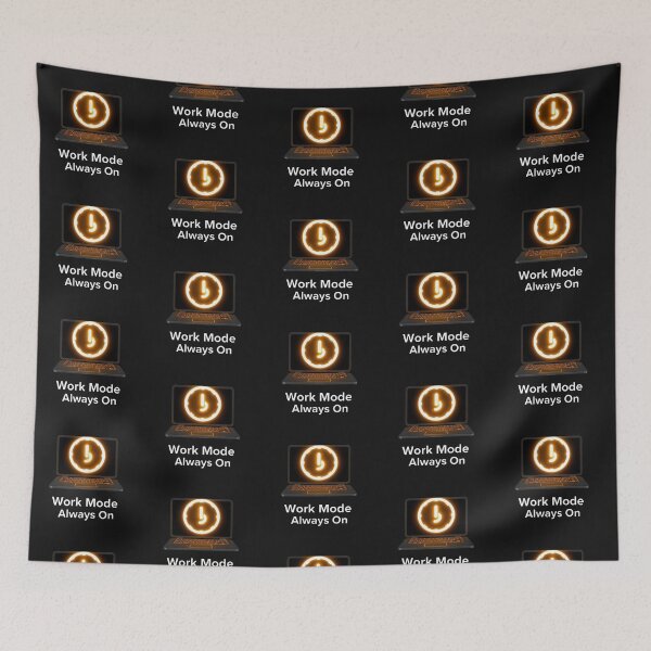 Item preview, Work Mode Always On Laptop Minimalist Tech Art designed and sold by artlife4.