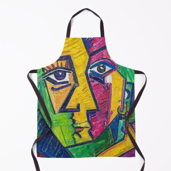 Item preview, Cubist Abstract Face Art Print – Colorful Modern Picasso Style Portrait, Aesthetic Wall Decor, Trendy Geometric Painting designed and sold by art2print.