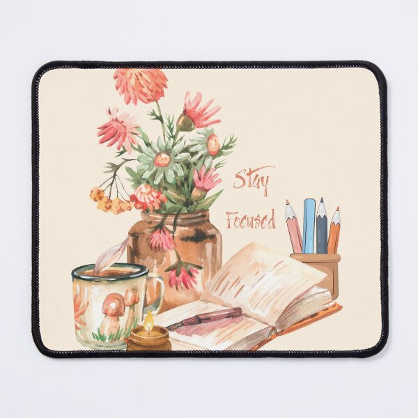 Item preview, Stay Focused Cozy Study Desk Illustration designed and sold by Cutethings3.