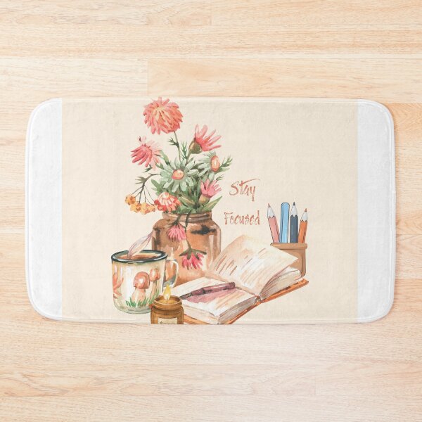 Item preview, Stay Focused Cozy Study Desk Illustration designed and sold by Cutethings3.