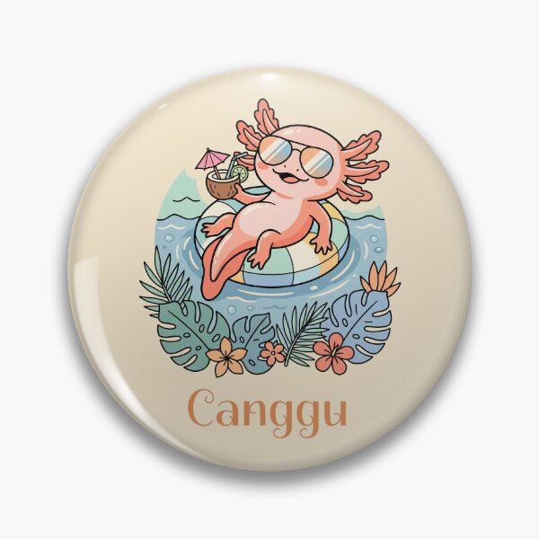 Item preview, Chill Axolotl Float Tropical Summer Canggu Vibes designed and sold by MythicCotton.