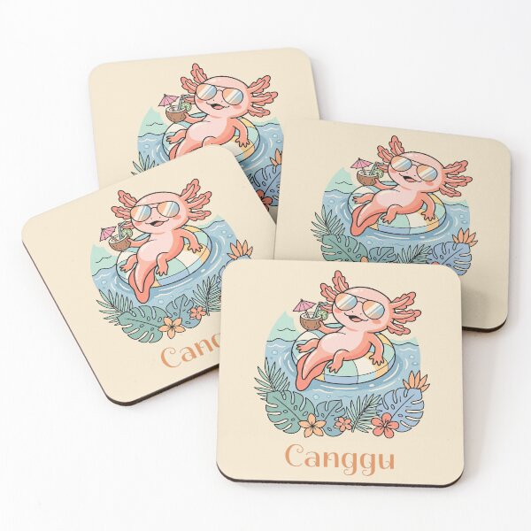 Item preview, Chill Axolotl Float Tropical Summer Canggu Vibes designed and sold by MythicCotton.