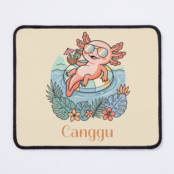 Item preview, Chill Axolotl Float Tropical Summer Canggu Vibes designed and sold by MythicCotton.