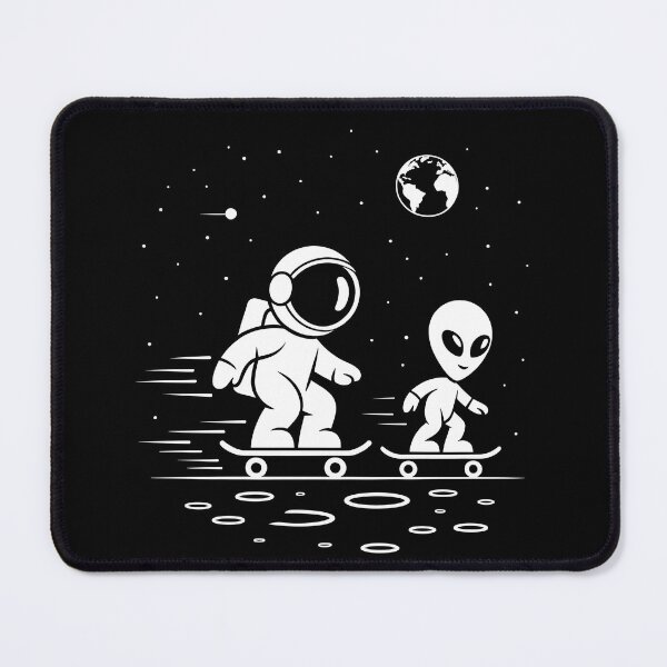 Item preview, Astronaut Alien Skateboarding Funny Space Design designed and sold by D-Oles-Mercher.