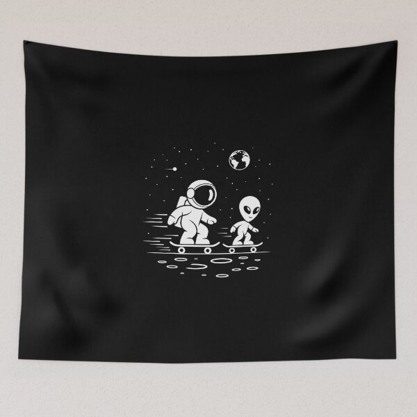 Item preview, Astronaut Alien Skateboarding Funny Space Design designed and sold by D-Oles-Mercher.