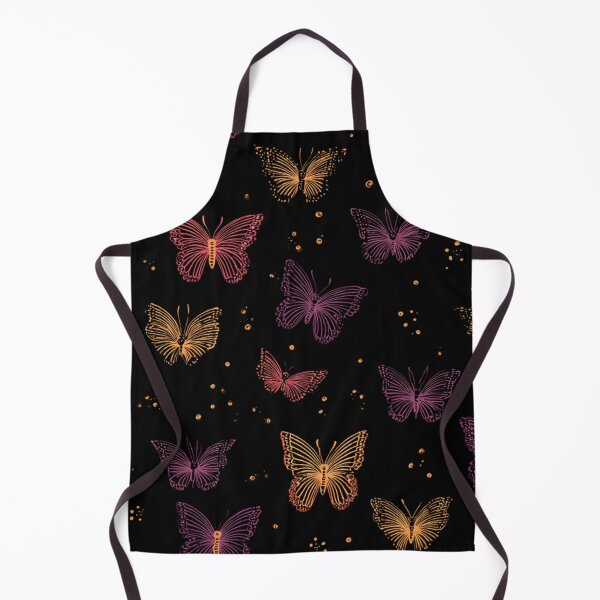 Item preview, Vibrant Butterfly Outline Sketch Pattern designed and sold by NicolasGlowArt.