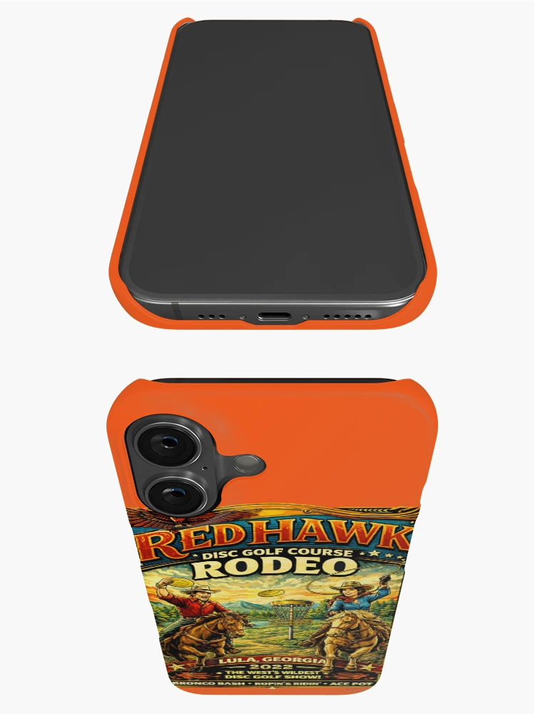 Thumbnail 3 of 4, iPhone Case, Red Hawk Rodeo designed and sold by DiscLula.