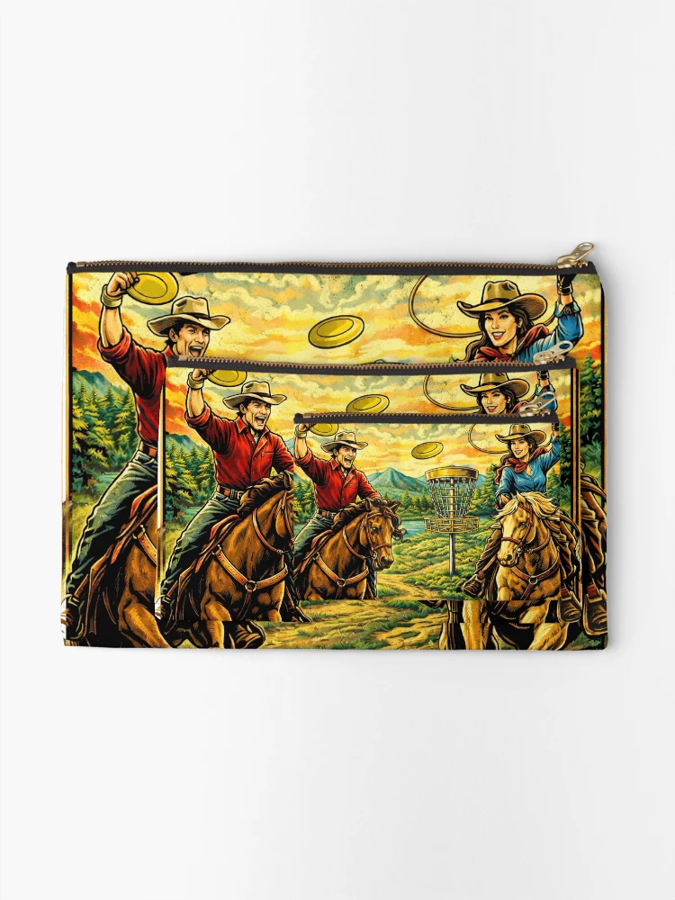 Thumbnail 2 of 4, Zipper Pouch, Red Hawk Rodeo designed and sold by DiscLula.