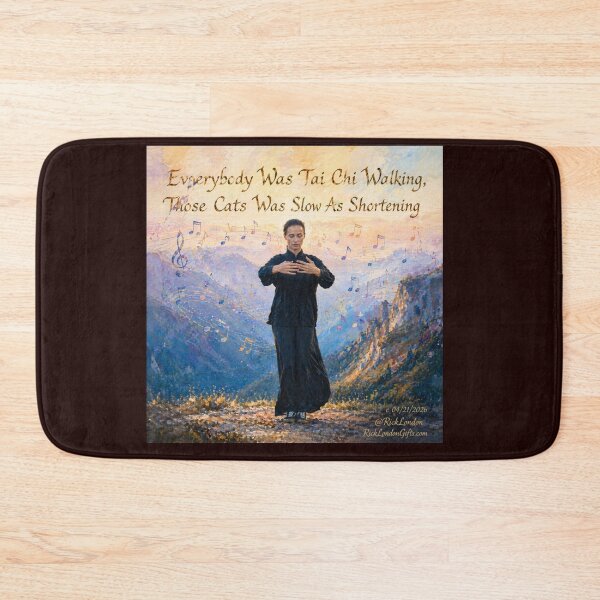 Item preview, Everybody Was Tai Chi Walking – Funny Tai Chi Cartoon designed and sold by Rick London Gifts.
