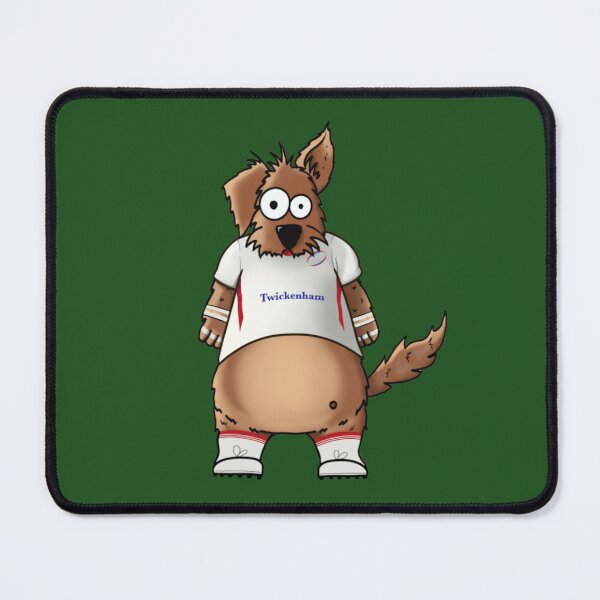 Item preview, Bam Bam the Twickenham Rugby Dog: Nostalgic Sports Fan Art designed and sold by Englandbear.