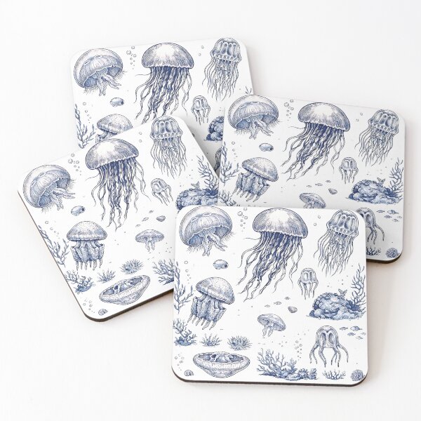 Item preview, Blue Ocean Octopus Illustration, Sea animals designed and sold by GogaVibeRe.