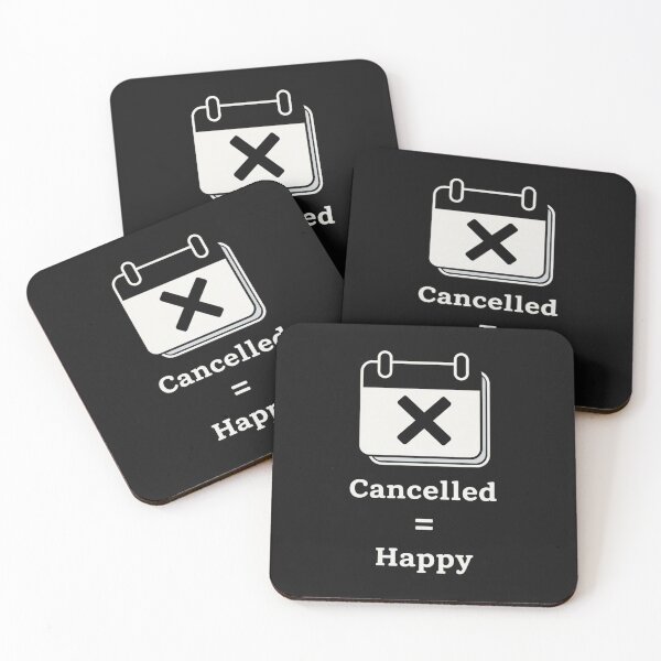 Item preview, Canceled = Happy Minimalist Introvert Icon Art designed and sold by artlife4.