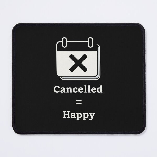 Item preview, Canceled = Happy Minimalist Introvert Icon Art designed and sold by artlife4.