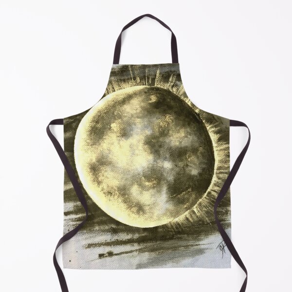 Item preview, Eclipse painting, night sky, ink designed and sold by GiSilver.