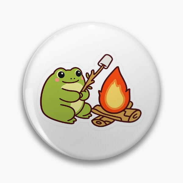Item preview, FROG ROASTING MARSHMALLOW - STICKER designed and sold by CROFTARTS.