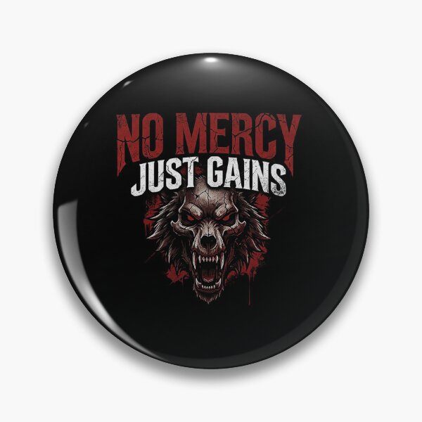 Item preview, Alpha Wolf Pump Cover - No Mercy Just Gains - Vintage Gym Wear designed and sold by No Excuses .