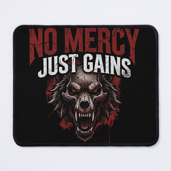 Item preview, Alpha Wolf Pump Cover - No Mercy Just Gains - Vintage Gym Wear designed and sold by No Excuses .