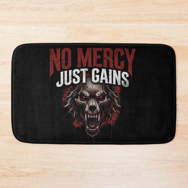 Item preview, Alpha Wolf Pump Cover - No Mercy Just Gains - Vintage Gym Wear designed and sold by No Excuses .
