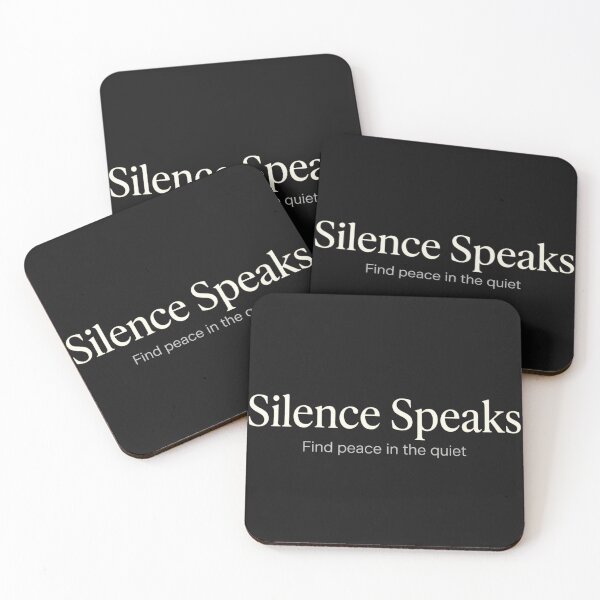 Item preview, Silence Speaks Find Peace in the Quiet Graphic designed and sold by artlife4.