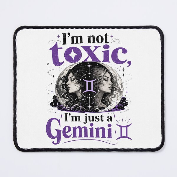 Item preview, I’m Not Toxic, I’m Just a Gemini ♊ | Humor Zodiac Astrology T-Shirt designed and sold by ZorviqueStudio.