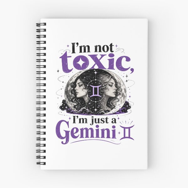 Item preview, I’m Not Toxic, I’m Just a Gemini ♊ | Humor Zodiac Astrology T-Shirt designed and sold by ZorviqueStudio.