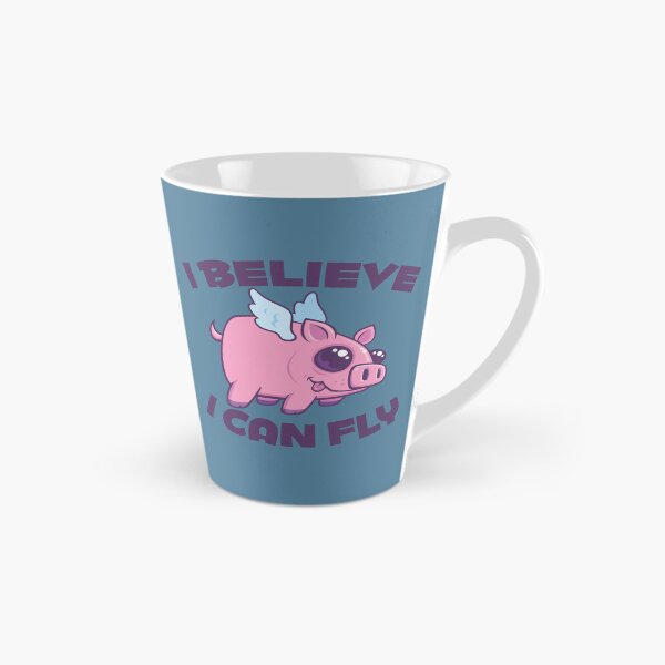 Item preview, I Believe I Can Fly Cute Kawaii Piggy designed and sold by fizzgig.