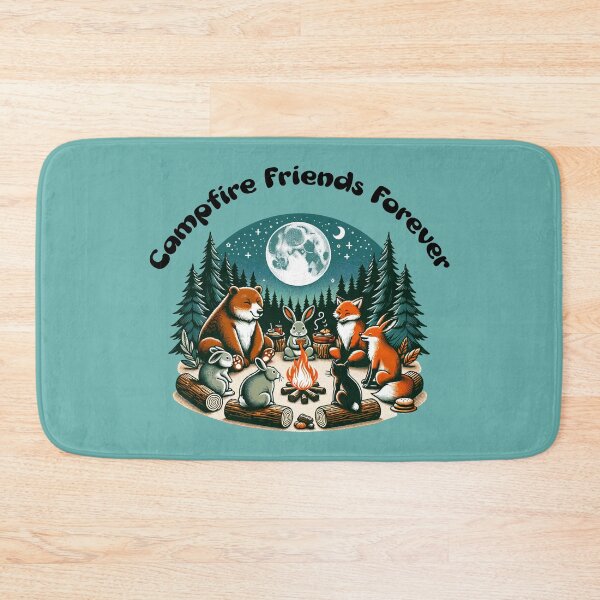 Item preview, Campfire Friends Forever – Cozy Forest Animals Camping Night Design designed and sold by Sachie's Studio.