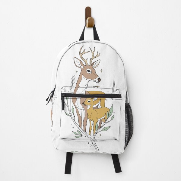 Item preview, Celestial Deer Mother and Fawn Botanical Art designed and sold by BestChoiceService.