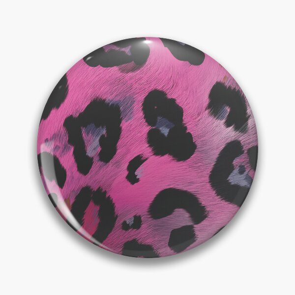 Item preview, HOT PINK LEOPARD animal print pattern, realistic animal fur Jaguar spots HOT PINK textured effect,  brown and black spotted animal skin texture  designed and sold by navitalidesign.