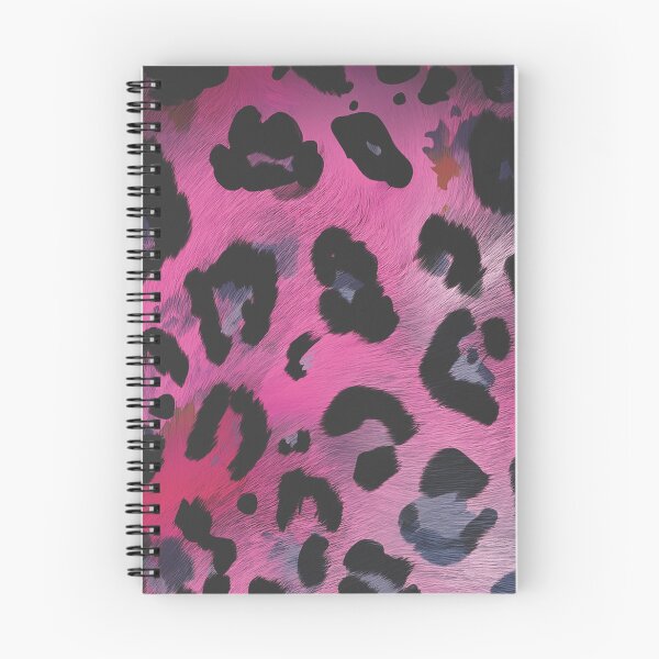 Item preview, HOT PINK LEOPARD animal print pattern, realistic animal fur Jaguar spots HOT PINK textured effect,  brown and black spotted animal skin texture  designed and sold by navitalidesign.