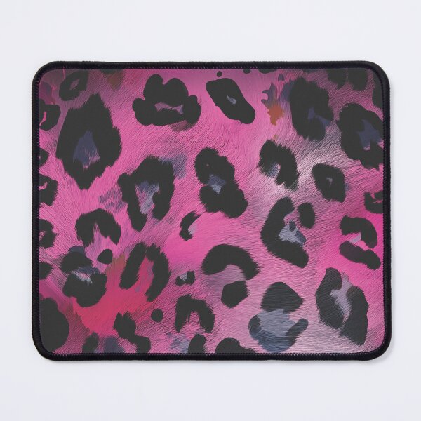 Item preview, HOT PINK LEOPARD animal print pattern, realistic animal fur Jaguar spots HOT PINK textured effect,  brown and black spotted animal skin texture  designed and sold by navitalidesign.