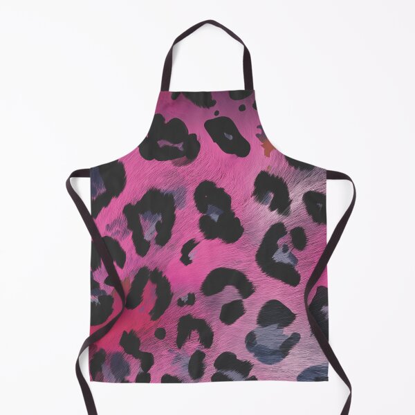 Item preview, HOT PINK LEOPARD animal print pattern, realistic animal fur Jaguar spots HOT PINK textured effect, brown and black spotted animal skin texture designed and sold by navitalidesign.