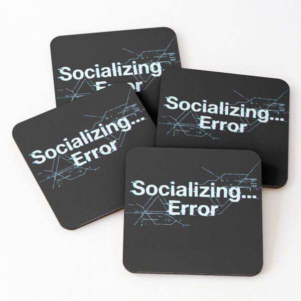 Item preview, Socializing Error Glitch Aesthetic Tech Graphic designed and sold by artlife4.