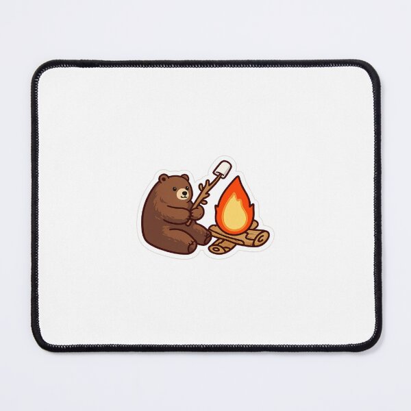 Item preview, BEAR CAMPING - STICKER designed and sold by CROFTARTS.
