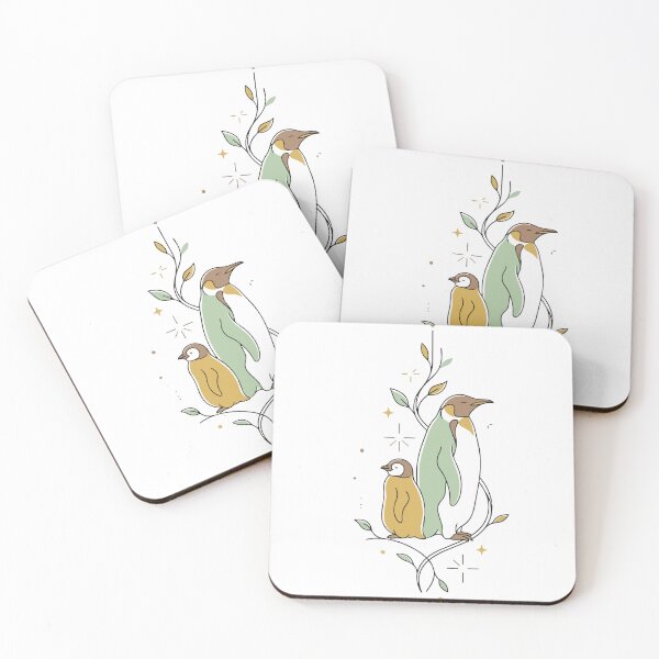 Item preview, Mystical Celestial Penguin Family Botanical Art designed and sold by BestChoiceService.